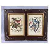 Vtg Framed Arthur Singer Cardinal Print & More