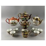 Vtg Japan Hand-painted Ceramic Teapots & More