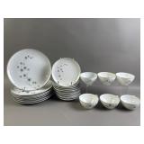 Creative Fine China Starburst Plates & Teacups