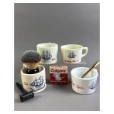 Vtg Menï¿½s Shaving Mugs & Supplies