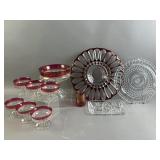 Vtg Kings Crown Ruby Glasses & More