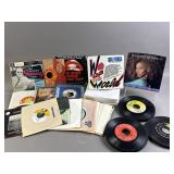 Lot of 7in Vinyl Records - Whitney Houston & More