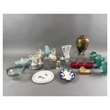 Assorted Vintage Glassware & Decor