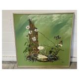 Signed Framed Oil Painting on Canvas by Myra