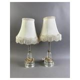 2 Vtg Regency Style Table Lamps