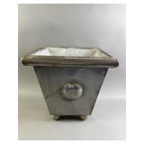 Vtg Industrial Metal Planter