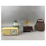 Vintage Clock, Radio & More