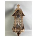 1950s French Wood Cut Wall Chapel Console
