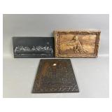 Vtg Religious Wall Plaques
