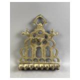Antq Moroccan Brass Hanukkah Menorah