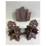 Antq Ethiopian Orthodox Wooden Figure & More