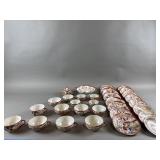Vintage Oriental Porcelain Dish Set