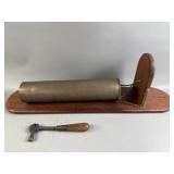 Vtg Brass Shell Casting Trench W/ Saw Set Hammer
