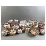 Vtg Japanese Style Dishware Set