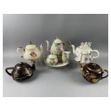 Vintage Pink Rose Tea Set & More