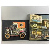 2 Vtg 3D Wall Art Canvas