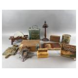 Vintage Cigar Box, Religious Wood Art & More