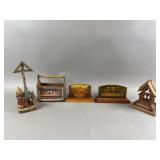 Various Vintage Wooden Catholic Statues/Art