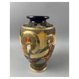 Vintage Japanese Satsuma Hand-painted Vase