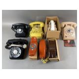 Vtg Assorted Western Electric Rotary Phones & More