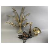 Vtg Metal Decorative Candle Holders & More