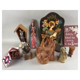 Various Religious Wood Art & More