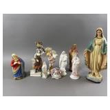 Various Vtg Religious Statues