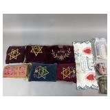 Lot Of Various Teffilin Satchels With Pouches