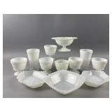 Vtg Anchor Hocking Milk Glass Dessert Cup & More