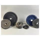 Lot of Cast Iron Barbell Weights