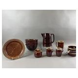 Vintage Hull & Mar-Crest Brown Pottery Set