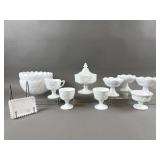 Vintage Imperial Milk Glass Kitchen Set