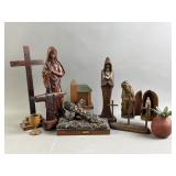 Wooden Religious Figures and More