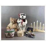 Vintage Stuffed Animals, Light Up Candles & More