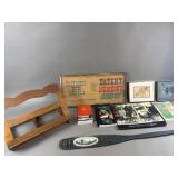 Vintage Cook Book Stand, Decorative Oar & More