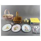Easter Lot - Longaberger Baskets, Plates & More