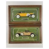 Vtg Intercraft Industries Framed 3D Classic Cars