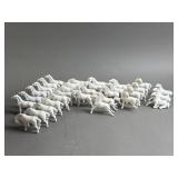 Miniature Porcelain Horse Figures Lot