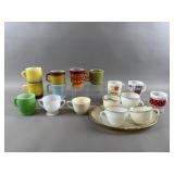 Vintage Fire King Oven Proof Mugs, Cups & More
