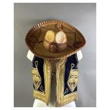 Vtg Mexican Sombrero & Turkish Ottoman Vest