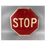 Vintage Metal Stop Sign