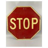 Vintage Metal STOP Sign