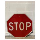 Vintage Metal STOP Sign
