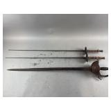 Antique Rapier Sword & Fencing Foils