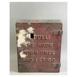 Vtg Cast Iron Fire Alarm Box