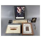 Vintage Portraits, Wood Cribbage & More
