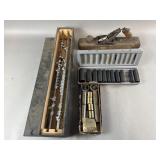 Vintage Wooden Jack Plane, Socket Set & More