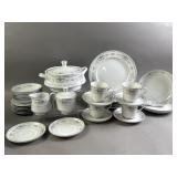 Vtg Floral Fine China Dish Set