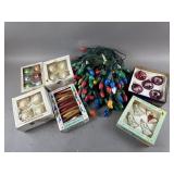 Vintage Christmas Ornaments & Christmas Lights