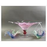 Vintage Decorative Art Glass Pieces